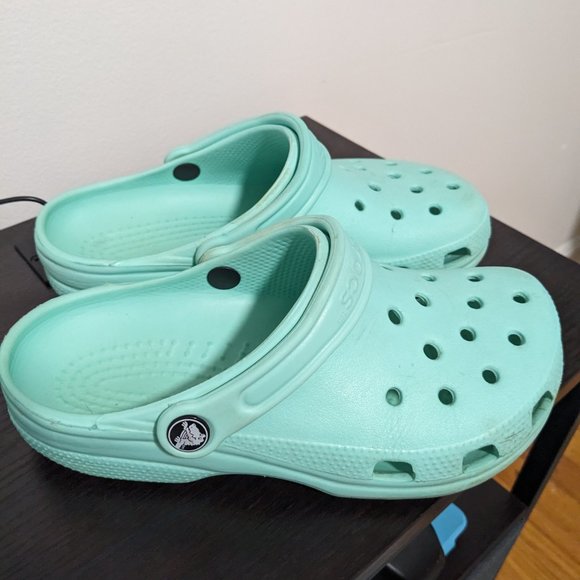 Teal Crocs Classic Clog Women's 7 / Men's 5 - Picture 5 of 11